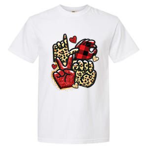 Sign Language Deaf Valentines Day Love Asl Finger Spelling Cute Gift Garment-Dyed Heavyweight T-Shirt