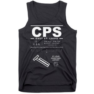 St. Louis Downtown Airport Cahokia Heights Illinois Cps Tank Top