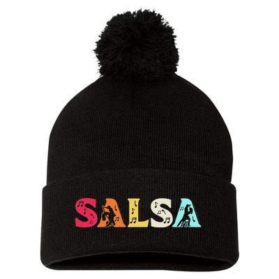 Salsa Latin Dancer Dance Lover Pom Pom 12in Knit Beanie