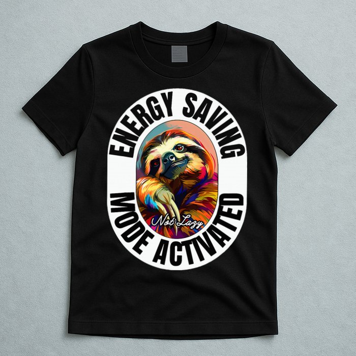 Sloth Lover Energy Saving Mode Activated Sloth T-Shirt