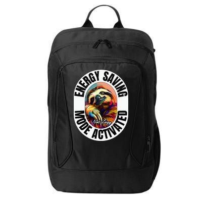 Sloth Lover Energy Saving Mode Activated Sloth City Backpack
