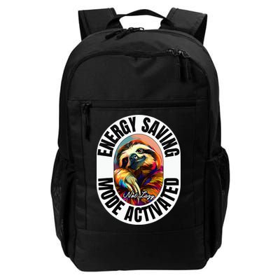 Sloth Lover Energy Saving Mode Activated Sloth Daily Commute Backpack