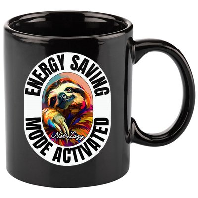 Sloth Lover Energy Saving Mode Activated Sloth 11oz C Handle Ceramic Mug