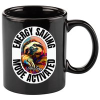 Sloth Lover Energy Saving Mode Activated Sloth 11oz C Handle Ceramic Mug