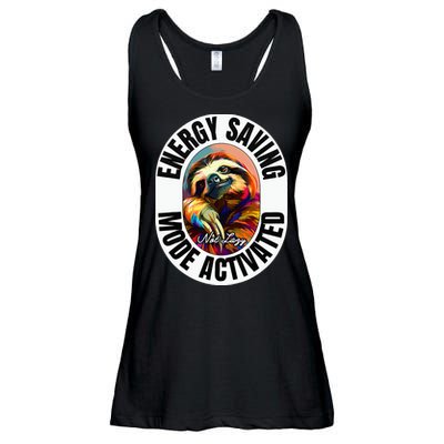 Sloth Lover Energy Saving Mode Activated Sloth Ladies Essential Flowy Tank