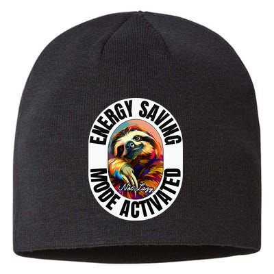 Sloth Lover Energy Saving Mode Activated Sloth Sustainable Beanie