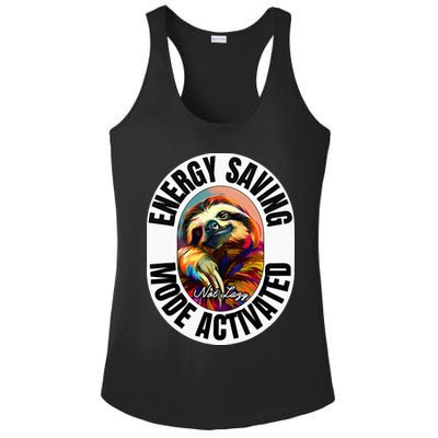 Sloth Lover Energy Saving Mode Activated Sloth Ladies PosiCharge Competitor Racerback Tank