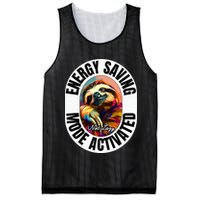 Sloth Lover Energy Saving Mode Activated Sloth Mesh Reversible Basketball Jersey Tank