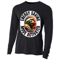Sloth Lover Energy Saving Mode Activated Sloth Cooling Performance Long Sleeve Crew