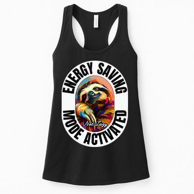 Sloth Lover Energy Saving Mode Activated Sloth Womens Tank Top
