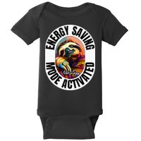Sloth Lover Energy Saving Mode Activated Sloth Baby Bodysuit
