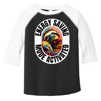 Sloth Lover Energy Saving Mode Activated Sloth Toddler Fine Jersey T-Shirt