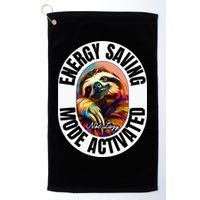 Sloth Lover Energy Saving Mode Activated Sloth Golf Towel