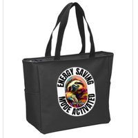 Sloth Lover Energy Saving Mode Activated Sloth Zip Tote Bag