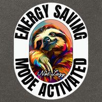Sloth Lover Energy Saving Mode Activated Sloth Cotton Canvas Backpack