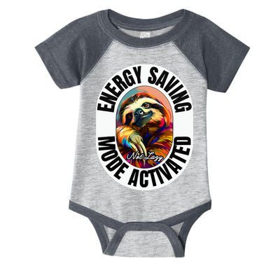 Sloth Lover Energy Saving Mode Activated Sloth Infant Baby Jersey Bodysuit