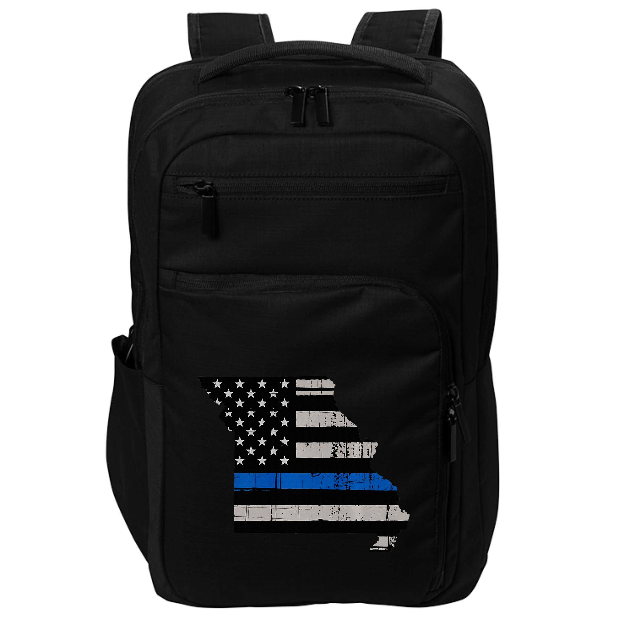 Support Law Enforcement Police Missouri Officer Blue Impact Tech Backpack
