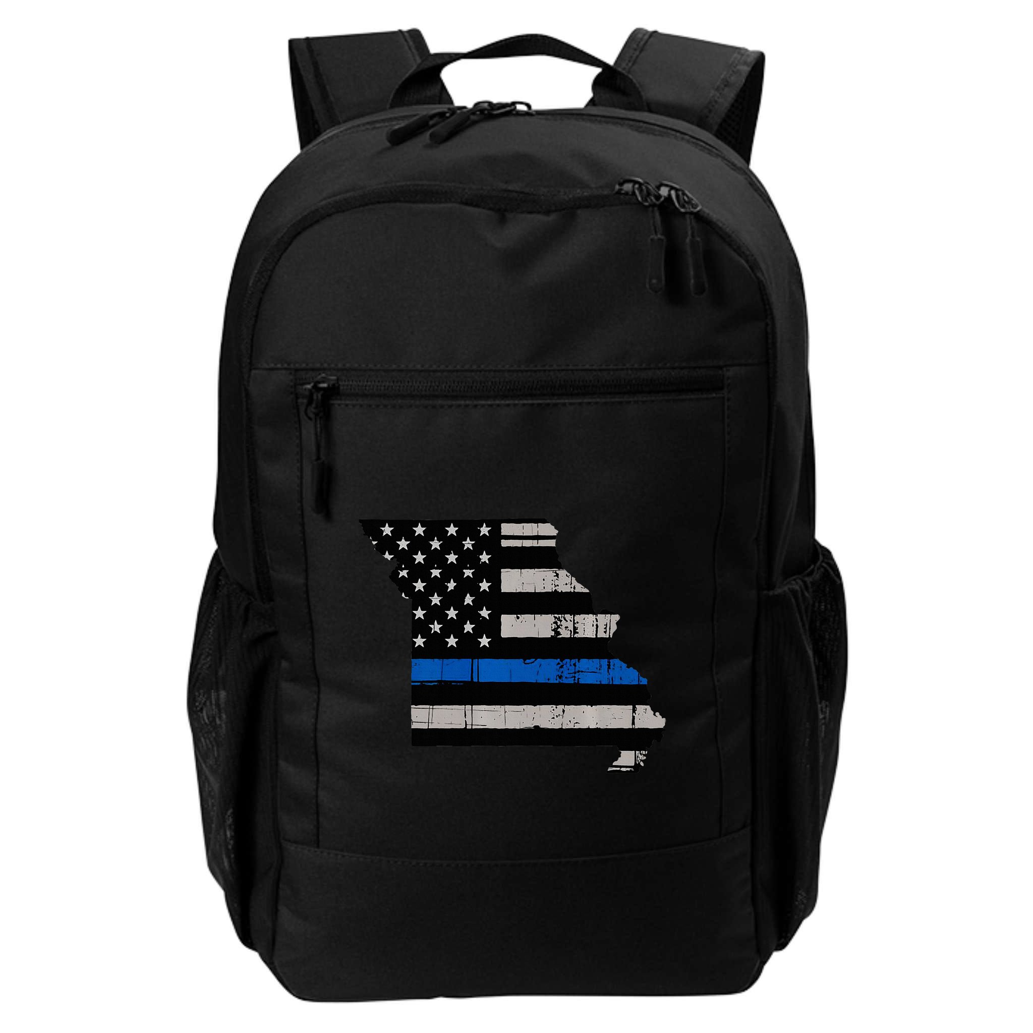 Support Law Enforcement Police Missouri Officer Blue Backpack