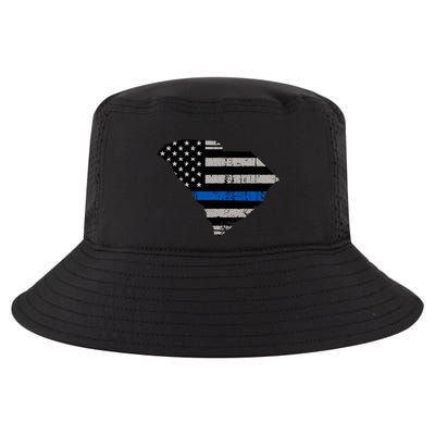 Support Law Enforcement South Carolina Police Officer Cool Comfort Performance Bucket Hat
