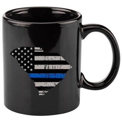 Support Law Enforcement South Carolina Police Officer 11oz C Handle Ceramic Mug