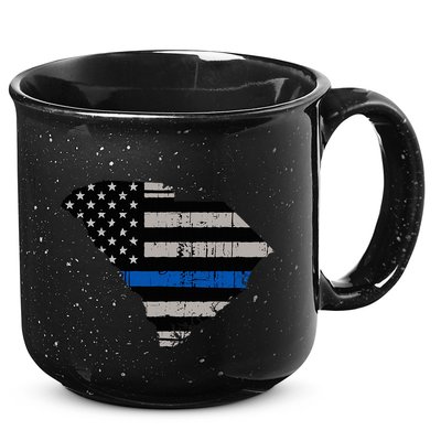 Support Law Enforcement South Carolina Police Officer 15oz Campfire Ceramic Mug
