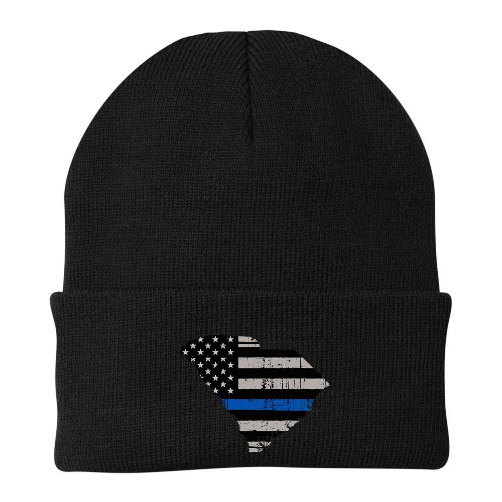 Support Law Enforcement South Carolina Police Officer Beanie