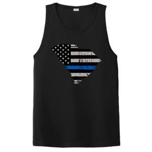 Support Law Enforcement South Carolina Police Officer PosiCharge Competitor Tank