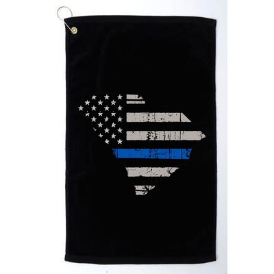 Support Law Enforcement South Carolina Police Officer Golf Towel