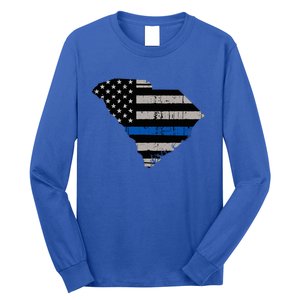 Support Law Enforcement South Carolina Police Officer Long Sleeve Shirt