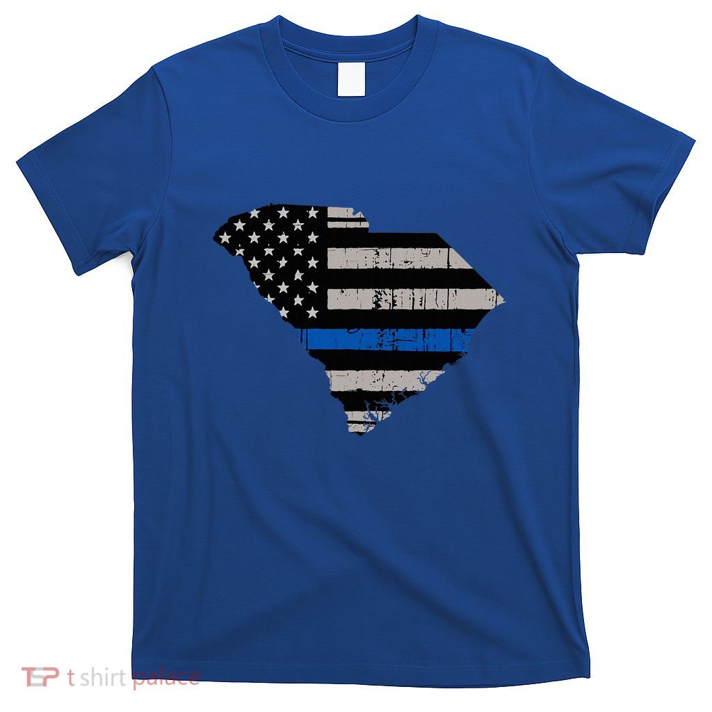 Support Law Enforcement South Carolina Police Officer T-Shirt