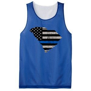 Support Law Enforcement South Carolina Police Officer Mesh Reversible Basketball Jersey Tank