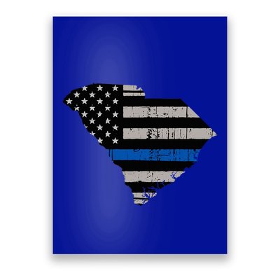 Support Law Enforcement South Carolina Police Officer Poster