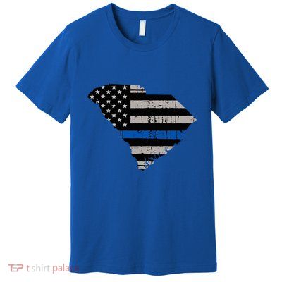 Support Law Enforcement South Carolina Police Officer Premium T-Shirt