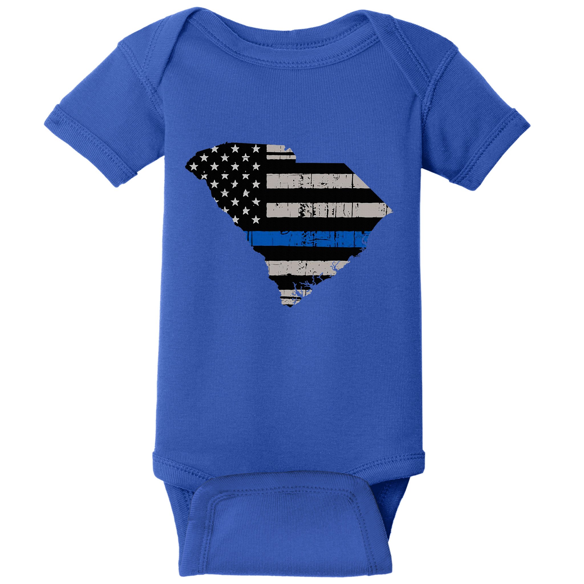 Support Law Enforcement South Carolina Police Officer Baby Bodysuit