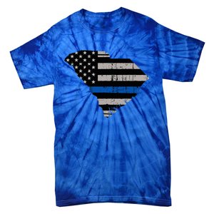 Support Law Enforcement South Carolina Police Officer Tie-Dye T-Shirt