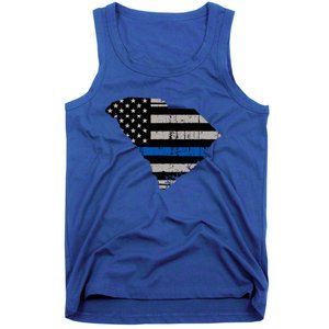 Support Law Enforcement South Carolina Police Officer Tank Top