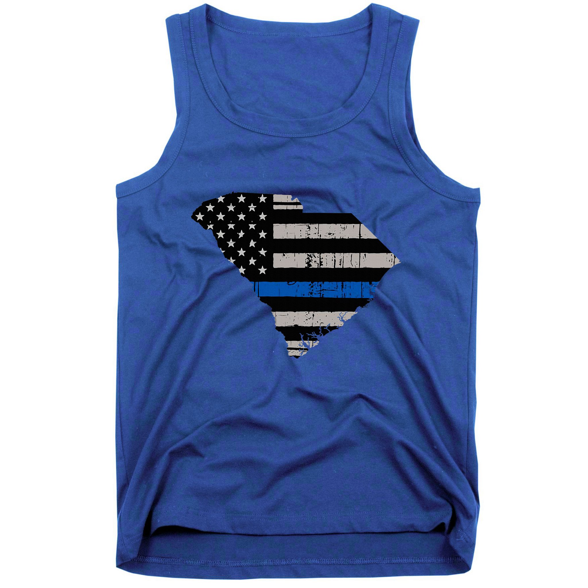 Support Law Enforcement South Carolina Police Officer Tank Top