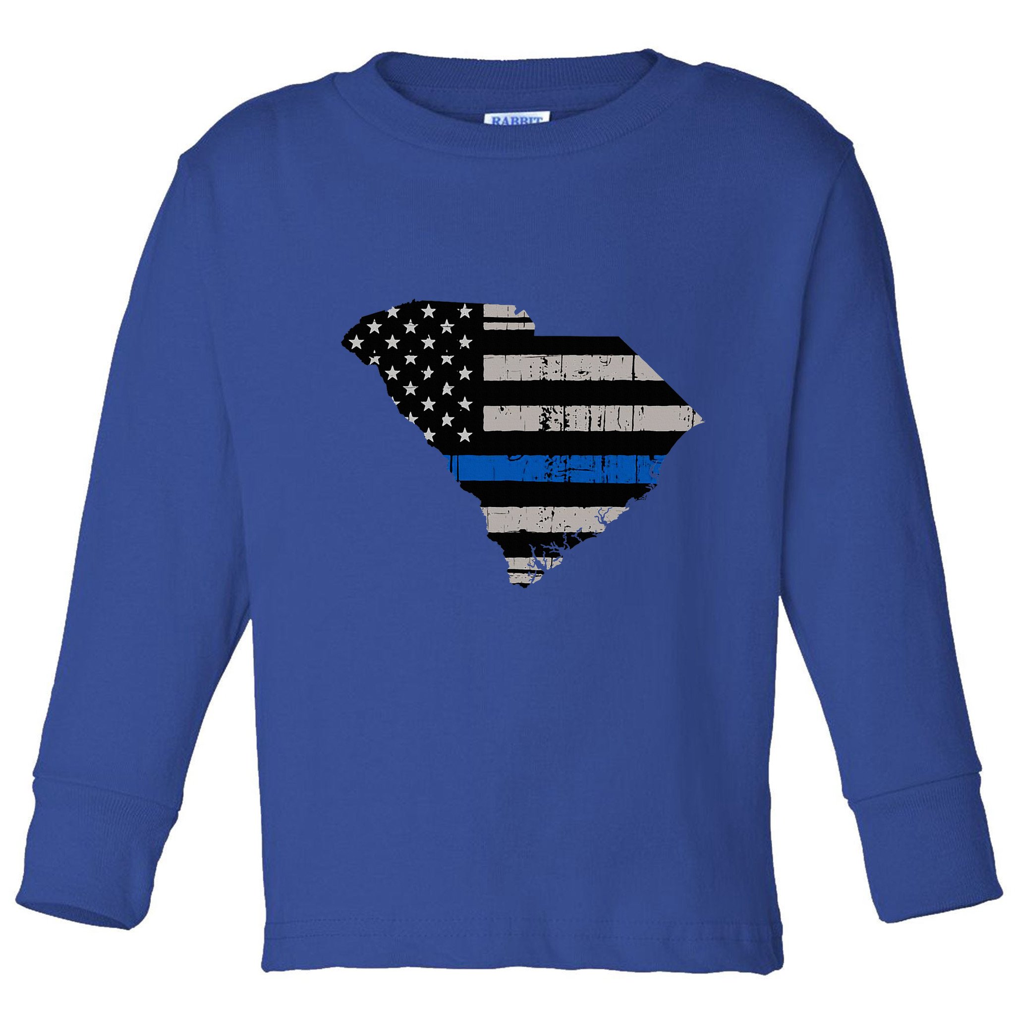 Support Law Enforcement South Carolina Police Officer Toddler Long Sleeve Shirt