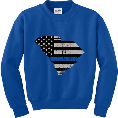 Support Law Enforcement South Carolina Police Officer Kids Sweatshirt