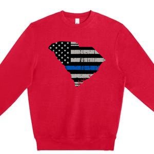 Support Law Enforcement South Carolina Police Officer Premium Crewneck Sweatshirt