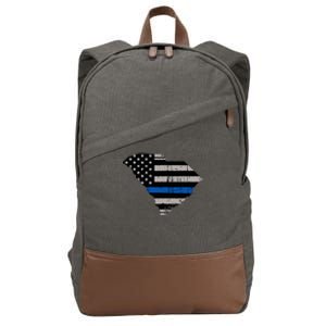 Support Law Enforcement South Carolina Police Officer Cotton Canvas Backpack