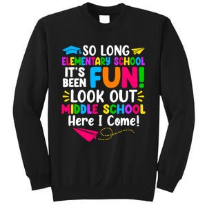 So Long Elementary School Look Out Middle School Here I Come Sweatshirt