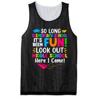 So Long Elementary School Look Out Middle School Here I Come Mesh Reversible Basketball Jersey Tank