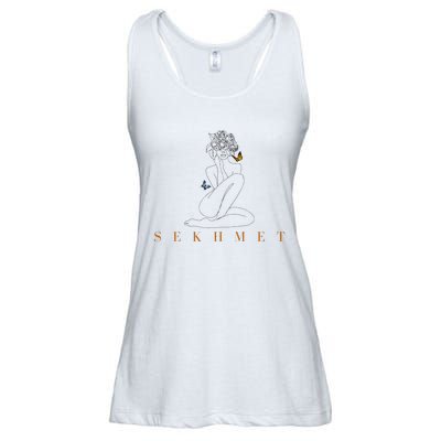 Sekhmet Lioness Egyptian Goddess Of Healing Ladies Essential Flowy Tank