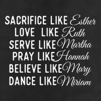 Sacrifice Like Esther Love Like Ruth Christian Faith Jesus 7 Panel Mesh Trucker Snapback Hat