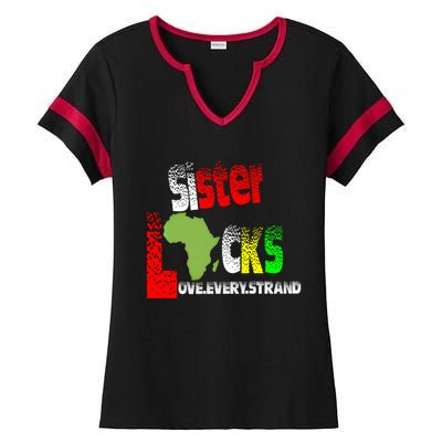 Sisterlocks Love Every Hair Strand Family Cool Gift Ladies Halftime Notch Neck Tee