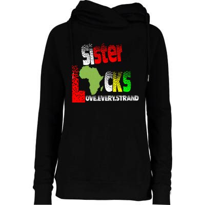 Sisterlocks Love Every Hair Strand Family Cool Gift Womens Funnel Neck Pullover Hood