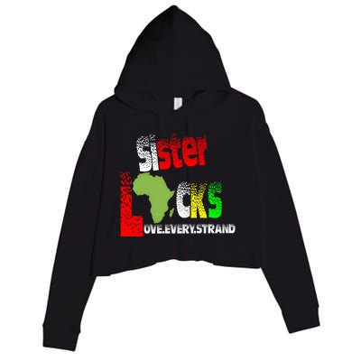 Sisterlocks Love Every Hair Strand Family Cool Gift Crop Fleece Hoodie