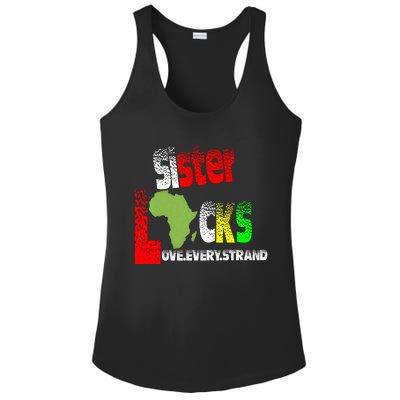 Sisterlocks Love Every Hair Strand Family Cool Gift Ladies PosiCharge Competitor Racerback Tank