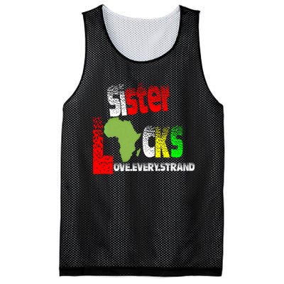 Sisterlocks Love Every Hair Strand Family Cool Gift Mesh Reversible Basketball Jersey Tank